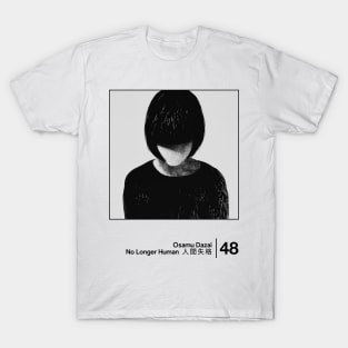 No Longer Human - Minimal Style Graphic Artwork T-Shirt